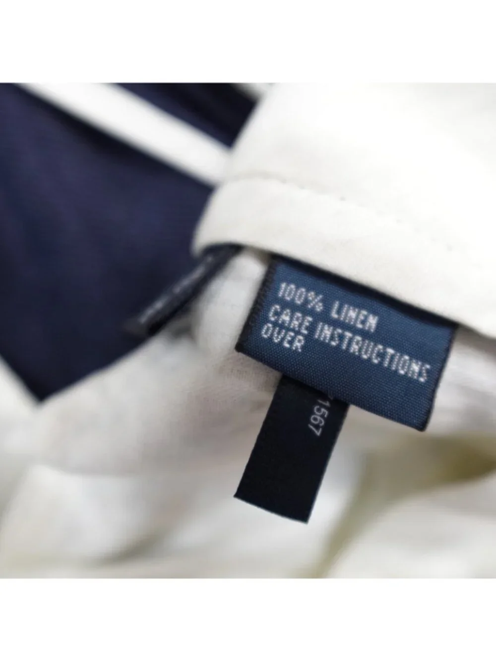 Polo Ralph Lauren Mens Pants 38 x 32 Blue Navy Solid 100% Linen Preston